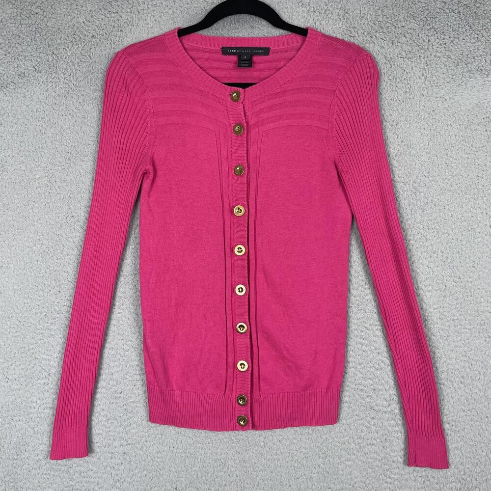 Marc by Marc Jacobs Sweater Womens Small Silk Blend Cardigan Button Up